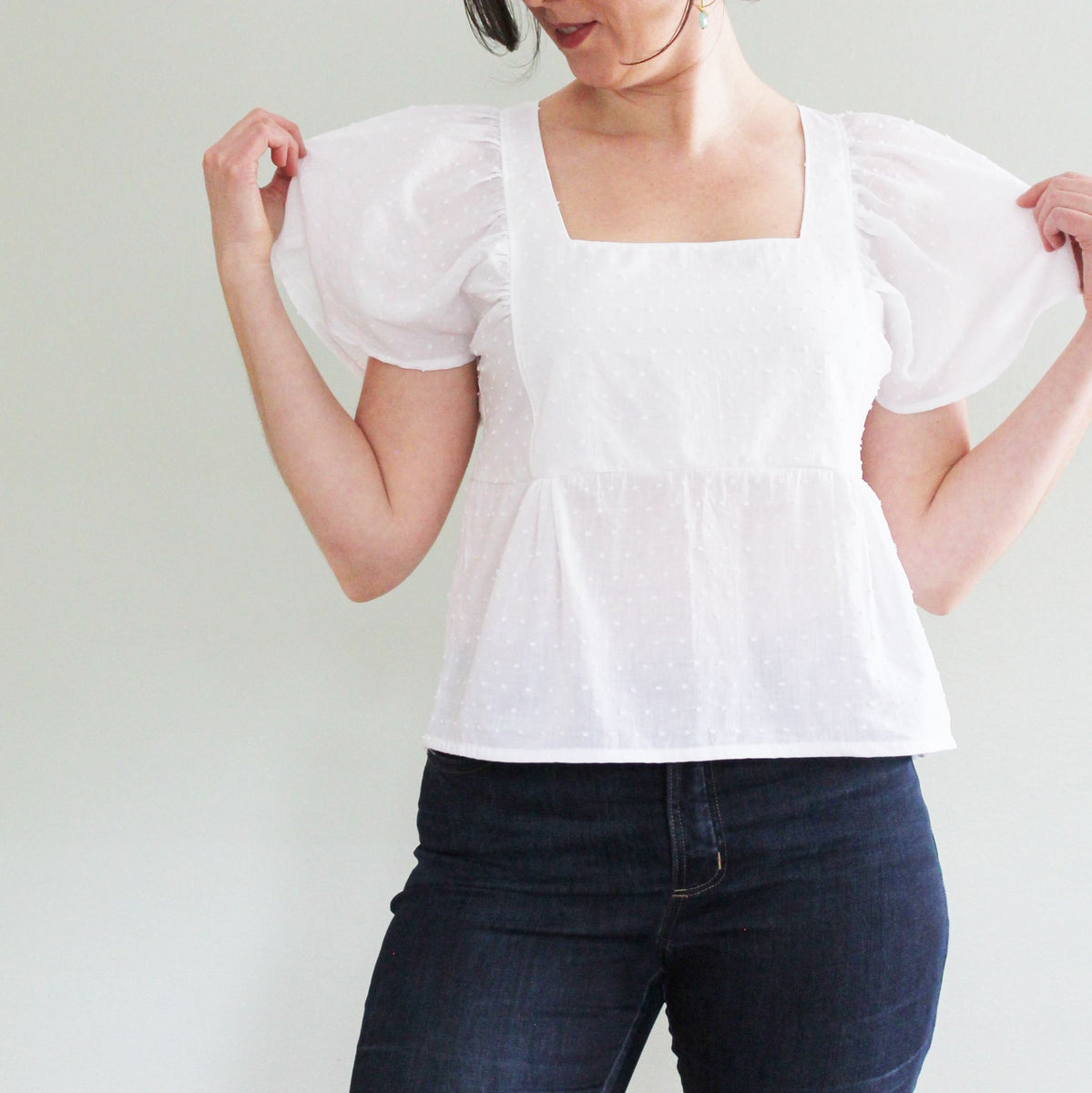 Pattern Hack: Fern Top with Puffy Sleeves – Pattern Scout Studio