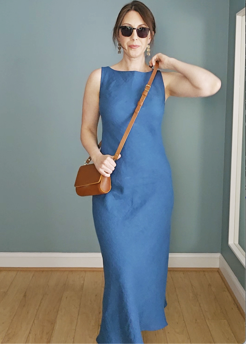long sleeveless dress pattern Ella Dress