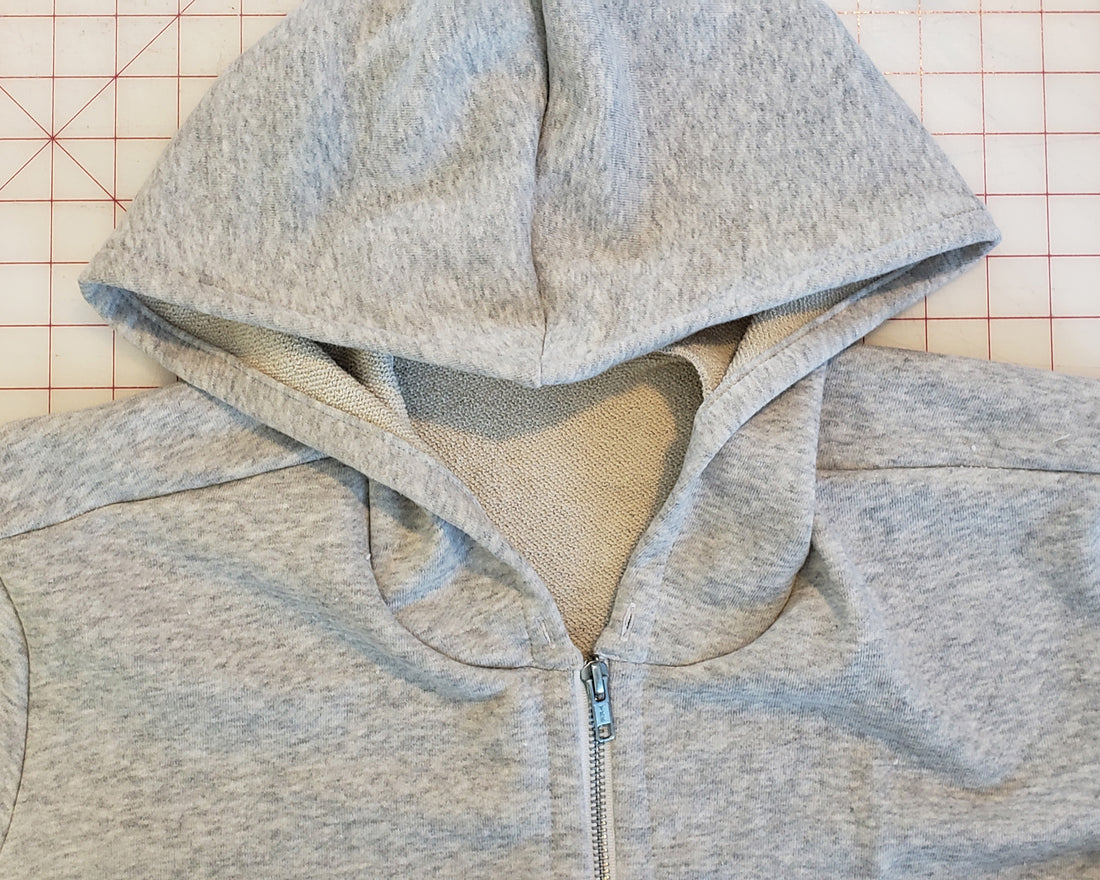 Cozi Jacket Sewalong, Part 4: Install the zipper and attach the hood (VERSION B ONLY)