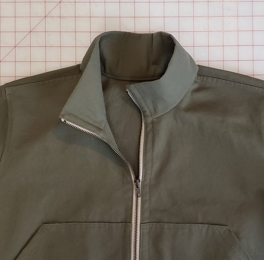 Cozi Jacket Sewalong, Part 3: Attach the collar and install the zipper (VERSION A ONLY)