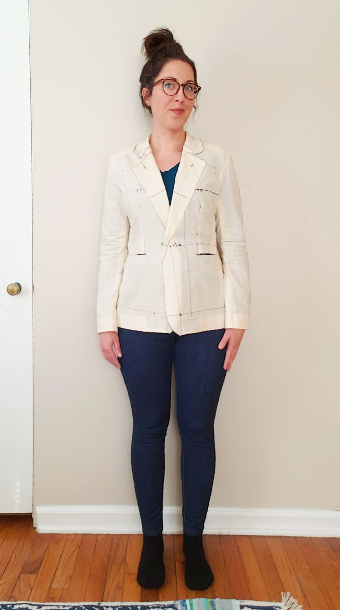 Making a Jasika Blazer, Part 2: Making a Muslin + Assessing My Fit