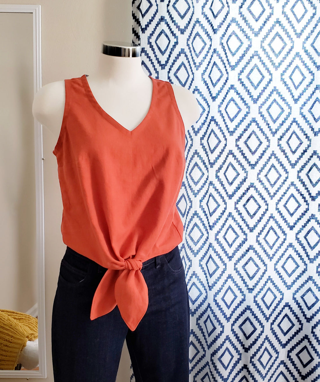 How to Make a Facing for the Hana Tank Tie Waist