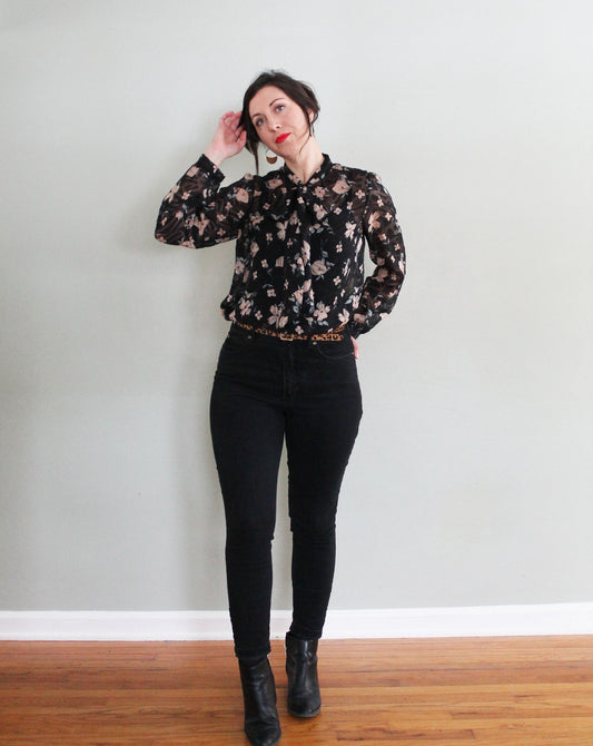 Byrdie Pattern Hack: Pussybow Blouse