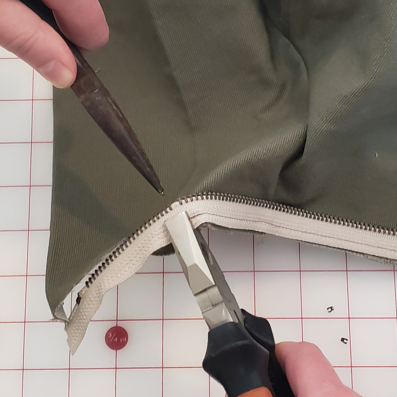 How To Shorten A Metal Zipper