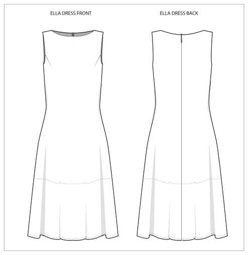Ella Dress - PDF SEWING PATTERN – Pattern Scout Studio
