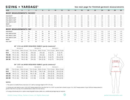 Lara Dress - PDF SEWING PATTERN (no instructions, pattern only)