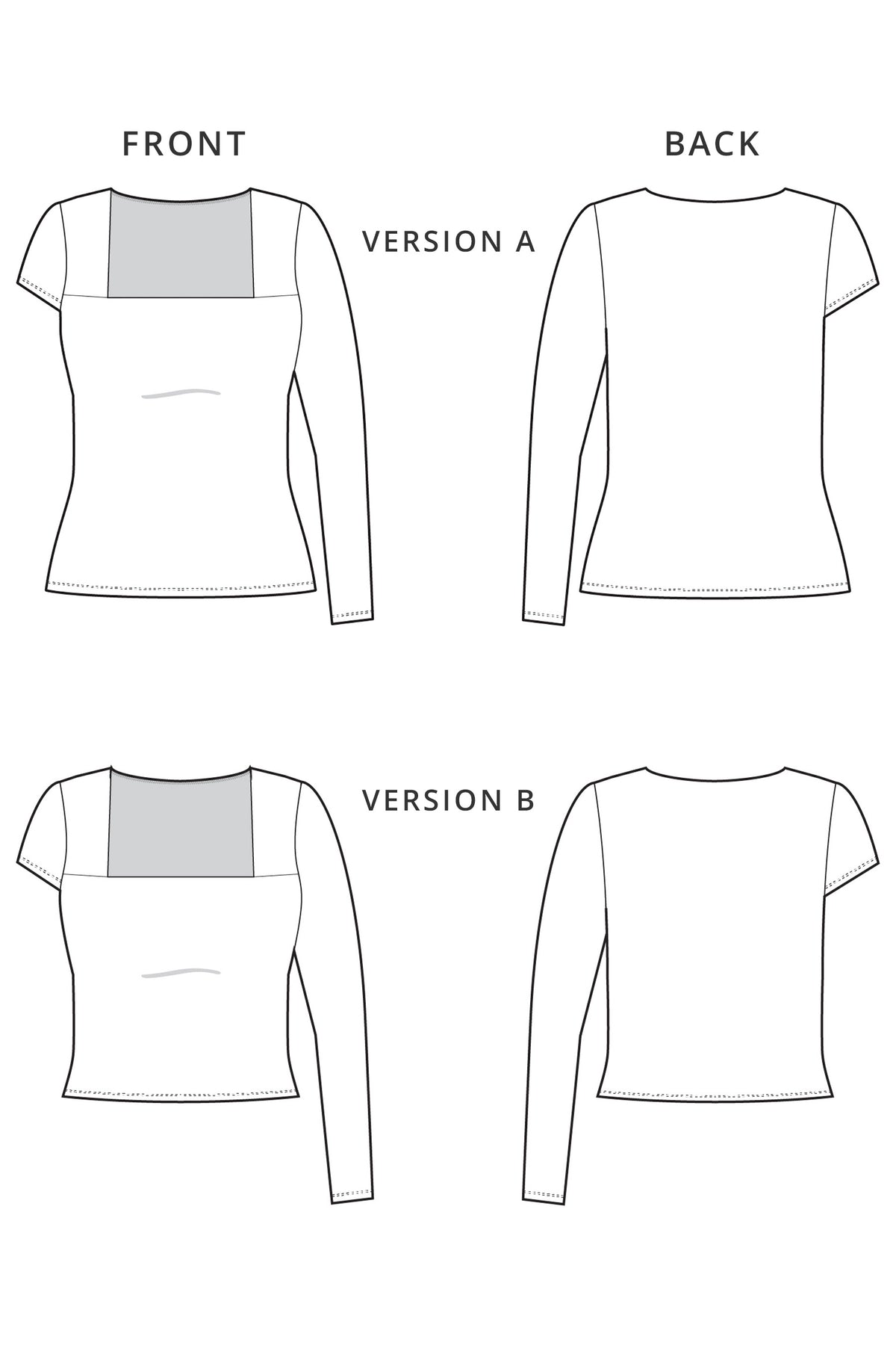Brigit Tee - PDF SEWING PATTERN – Pattern Scout Studio