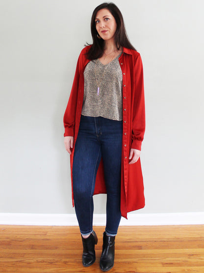 Byrdie Button-up Blouse + Dress - PDF SEWING PATTERN