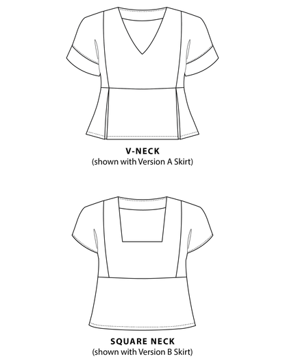 Fern Top Neckline Expansion Pack - PDF SEWING PATTERN