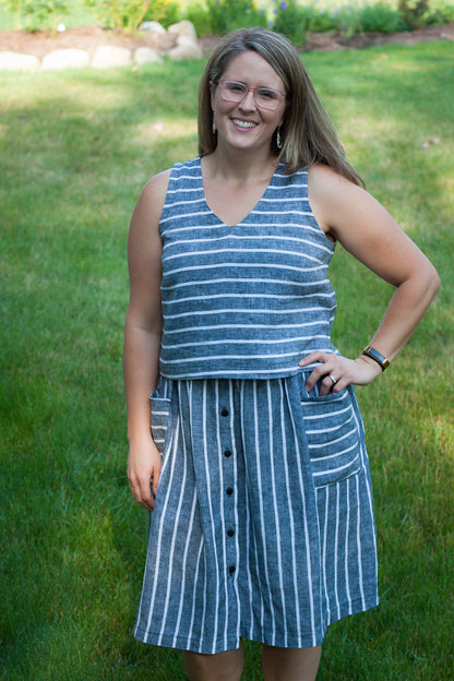 Hana Tank + Dress - PDF SEWING PATTERN