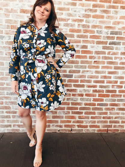 Byrdie Button-up Blouse + Dress - PDF SEWING PATTERN