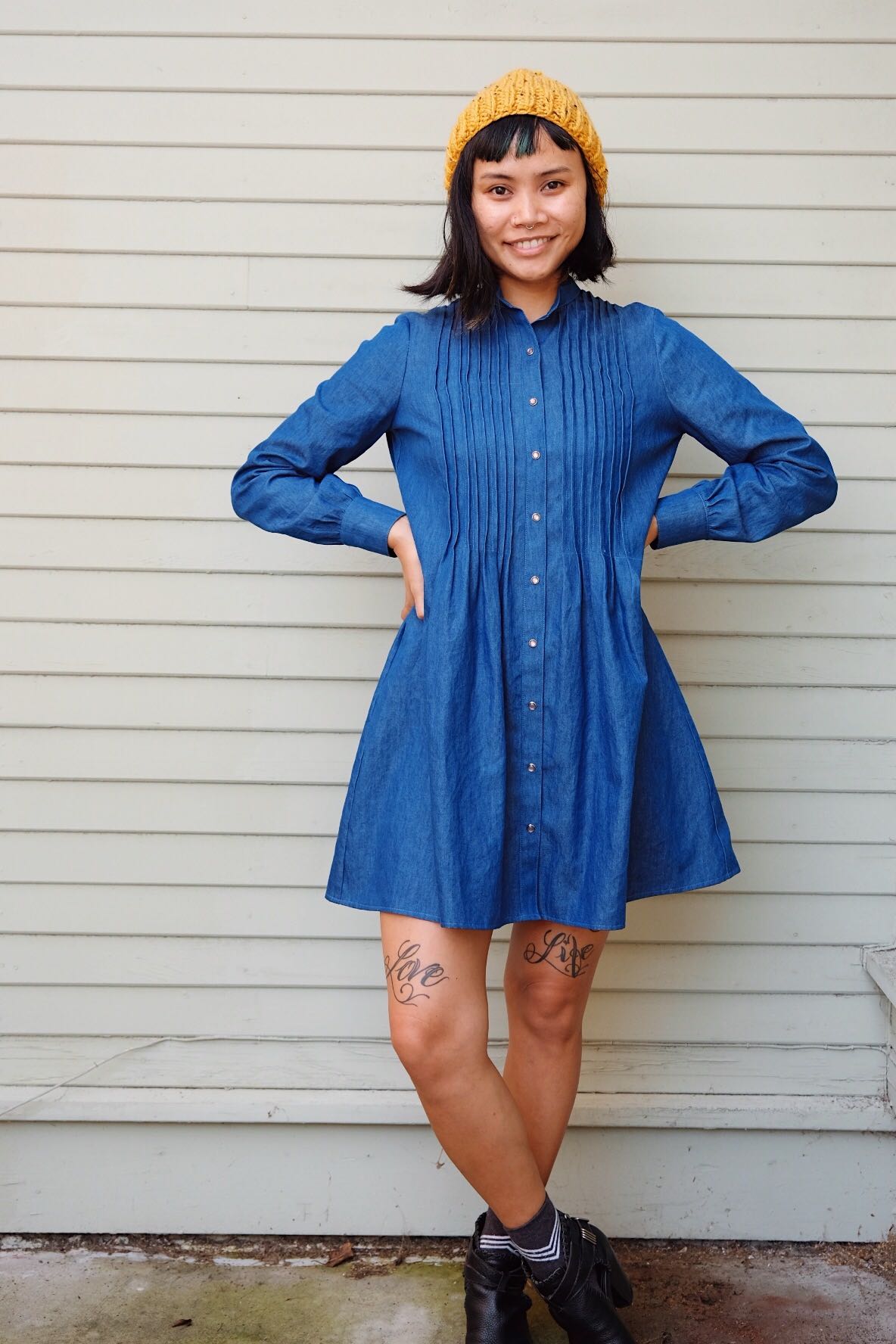 Byrdie Button-up Blouse + Dress - PDF SEWING PATTERN