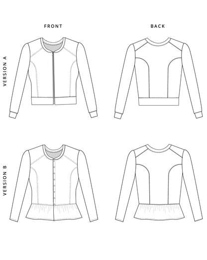 Lulu Cardigan - PDF SEWING PATTERN